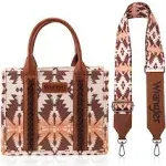 Montana West Wrangler Tote Bag for Women Western Shoulder Purses Boho Aztec Satchel Handbags