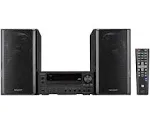 Sharp 5-CD Micro Shelf Speaker System with Bluetooth, USB, AM/FM Radio