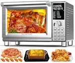 Bravo Pro Smart Toaster Oven Countertop, True Air Fryer Combo w/Improved 100%...