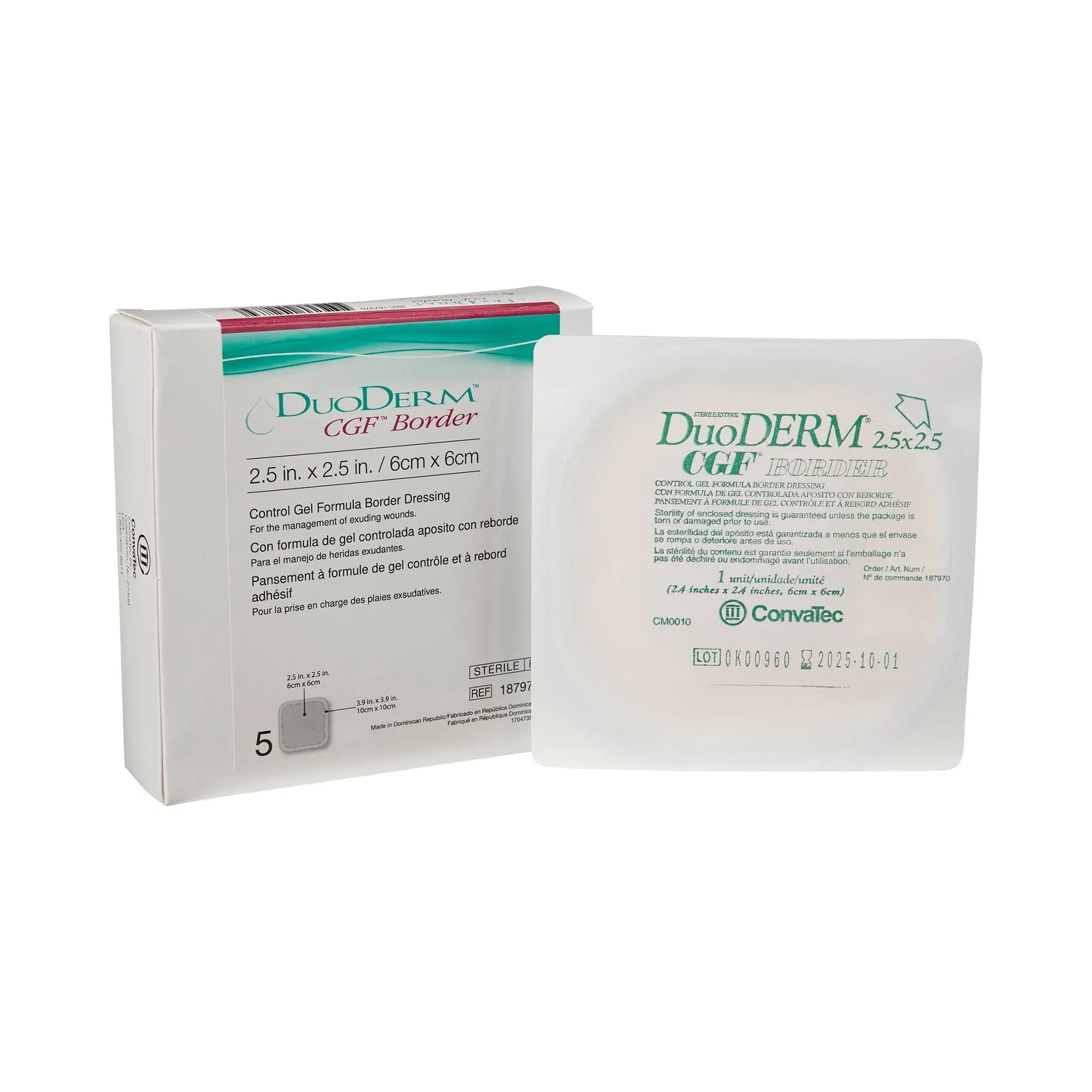 DuoDERM CGF Border Hydrocolloid Dressing