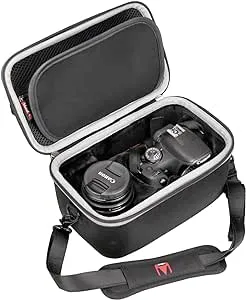 Mchoi Hard Travel Case Fits for Canon EOS Rebel T7 DSLR Camera with 18-55mm Lens, Case Only