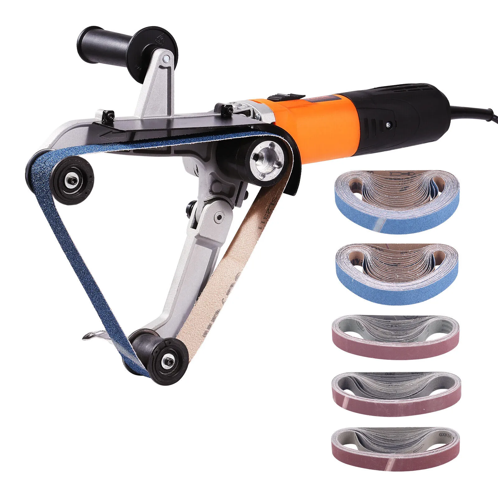 VEVOR Pipe Tube Polisher Sander 1000W 6 Variable Speeds with 100PCS Sanding Belt