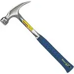 Estwing Hammer - 16 oz Straight Rip Claw with Smooth Face & Shock Reduction Grip - E3-16S