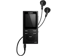 Sony NW-E394 Walkman 8GB Digital Audio Player (Black) with Hardshell Case (2 Items)