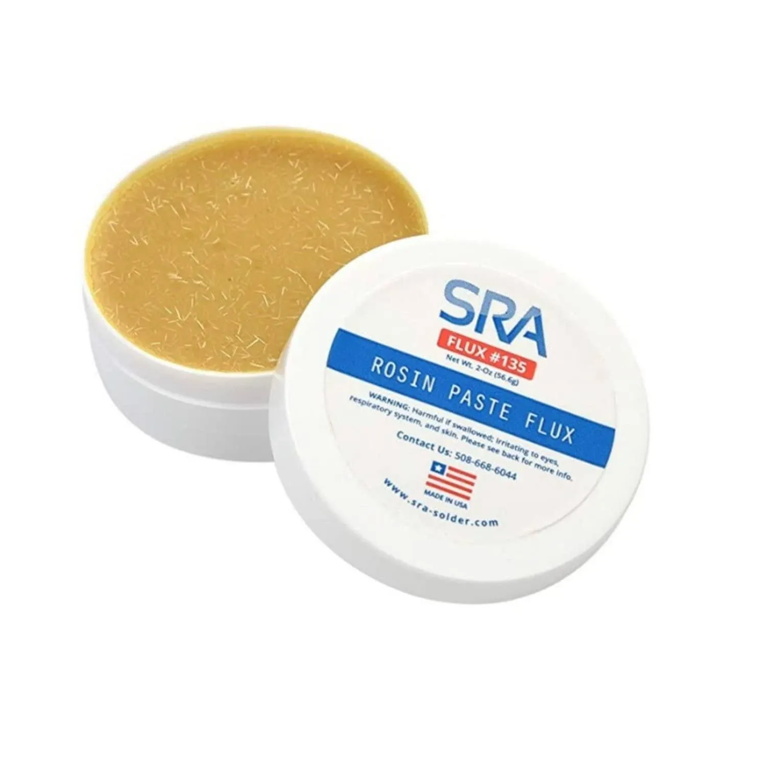 SRA Rosin Paste Flux #135 in A 2 oz Jar