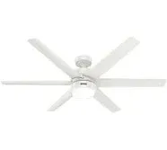 Hunter Solaria 60" Ceiling Fan in Fresh White