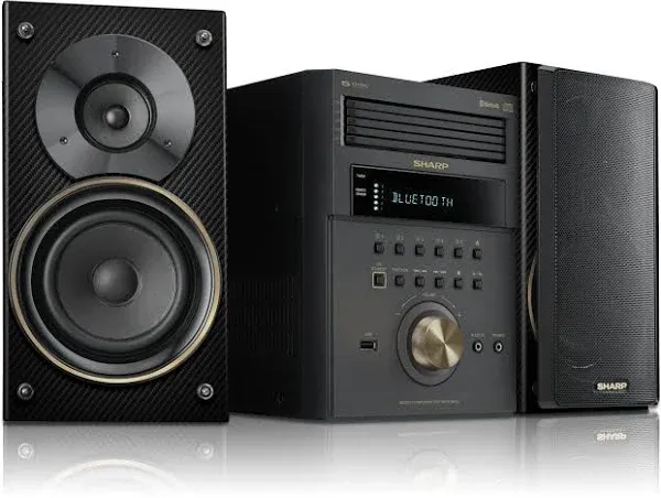 Sharp XL-BH250 5-Disc CD USB System Bluetooth w/ Speakers and remote- WORKS