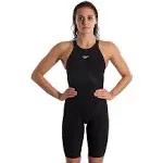 Speedo Fastskin LZR Pure Valor Open Back Kneeskin, 001 Black / 25