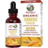 Turmeric Gold Liquid Drops, USDA Organic, Herbal Blend Liquid Drops, Turmeric Cu