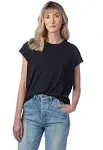 Alternative 4461HM - Ladies' Modal Tri-Blend Raw Edge Muscle T-Shirt Black M