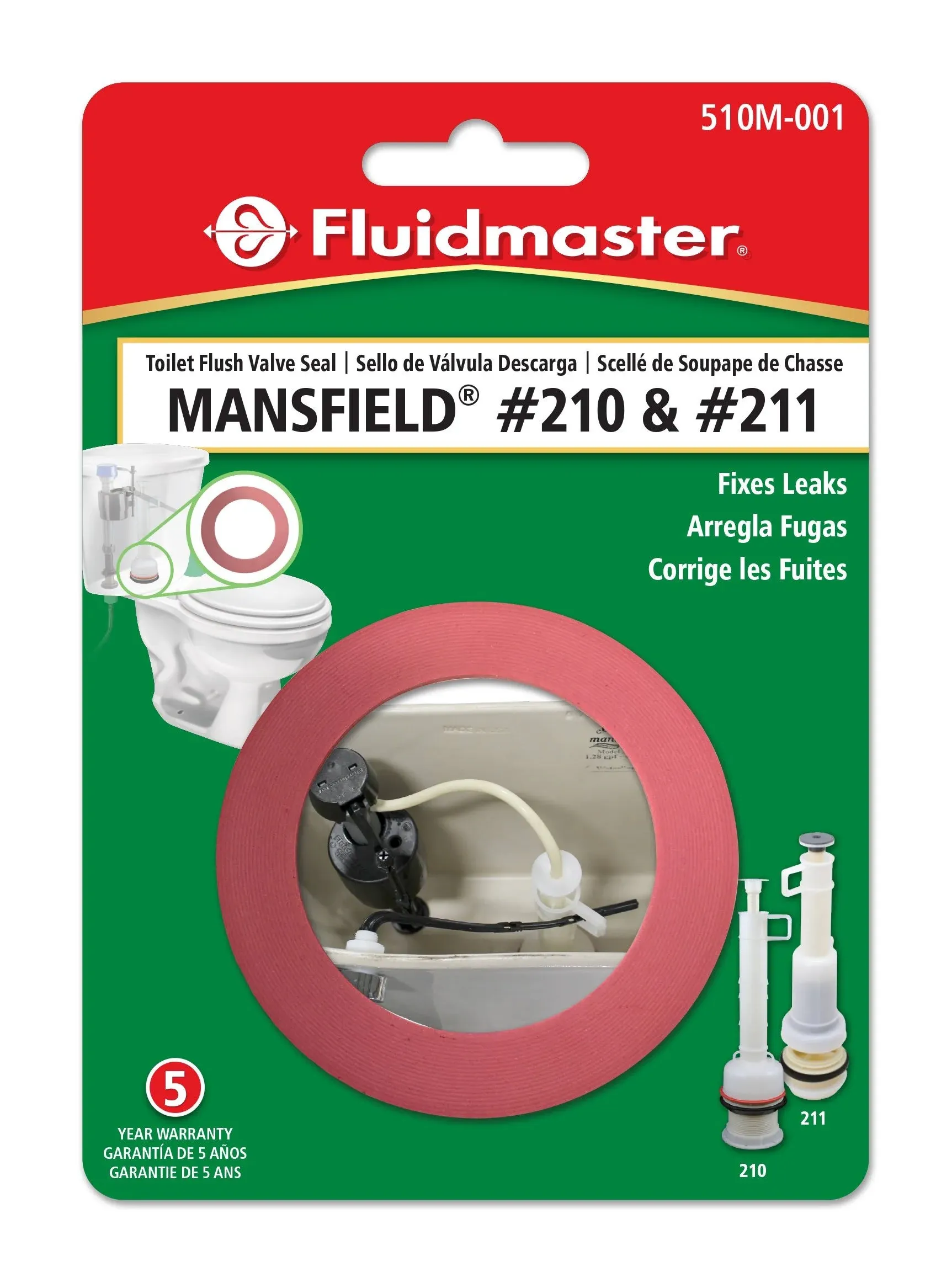 Fluidmaster 510M-001-P10 Mansfield Replacement Flush Valve Seal