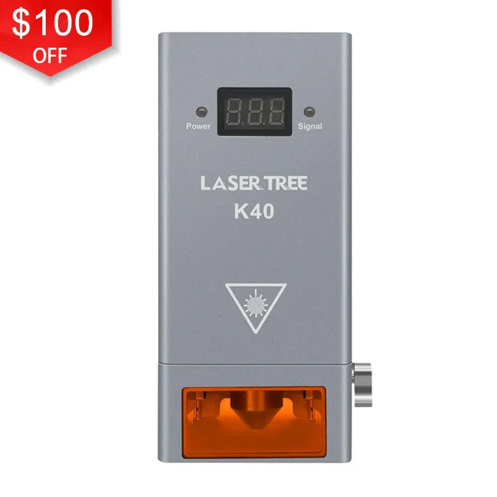 LASER TREE Laser Module, 40W Optical Output Diode Laser Module Designed for Powerful Cutting, Higher Accuracy Laser Module with Air Assist, Laser Head for Laser Engraver Machine