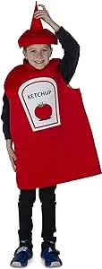 Dress Up America Halloween Adults Ketchup Bottle Costume - One Size