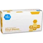 Medpride Medical Vinyl Examination Gloves, Latex Free Rubber, All Sizes.-100/Bx