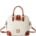 Dooney &amp; Bourke Pebble Grain Domed Satchel - White