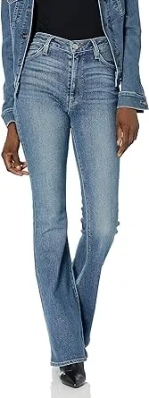 Shop Hudson Holly High Rise Flare Leg Jeans In Sandcastle Blue