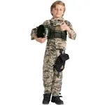 Kids Camo Trooper Costume, Tactical Vest Camouflage Army Soldier Costume, Hal...