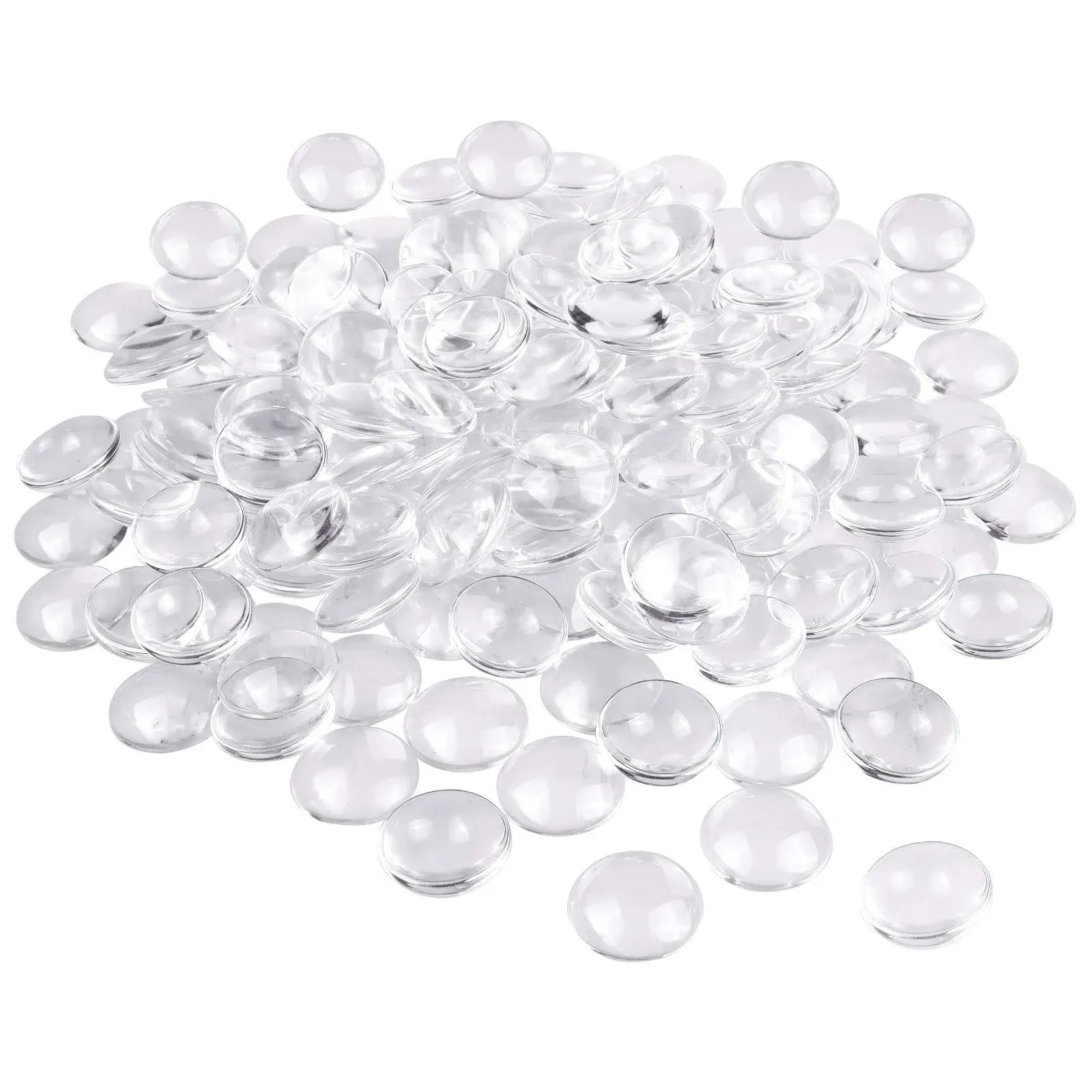 150 Pieces Glass Dome Cabochons, 25Mm Glass Cabochons, Clear Glass Cabochons, 1 