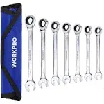 WORKPRO 7PC Ratcheting Combination Wrench Set 72 Teeth Combo Ratchet Wrench  | eBay