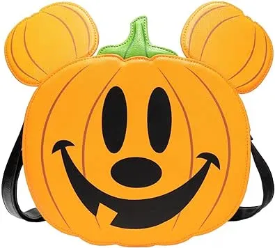 Loungefly Mickey Mouse Jack-o&#039;-Lanter<wbr/>n Mickey Crossbody Purse NEW