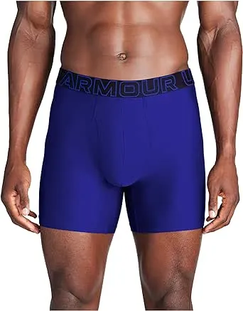 Men's Performance Tech 6" 3-Pack Boxerjock - Blue, XS, Under Armour