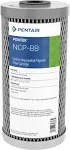 Pentair Pentek NCP-BB Big Blue Carbon Water Filter, 10-Inch, Whole House Non-Cellulose Carbon Impregnated Pleated Filter Cartridge, 10" x 4.5", 10 Micron