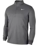 Nike Men&#039;s Essential Dri-FIT Half-Zip Golf Pullover, Dark Grey/White, Small