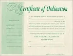 Broadman & Holman Certificate of Ordination for Minister, 8.5" x 11" - 6 Pack