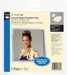 1/2&#034; Covered Raglan W/Hook &amp; Loop Tape Shoulder Pads 2/Pkg Beige