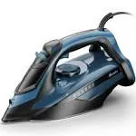  Steam Iron for Clothes with Rapid Heating Ceramic Coated Soleplate, 1700W Blue