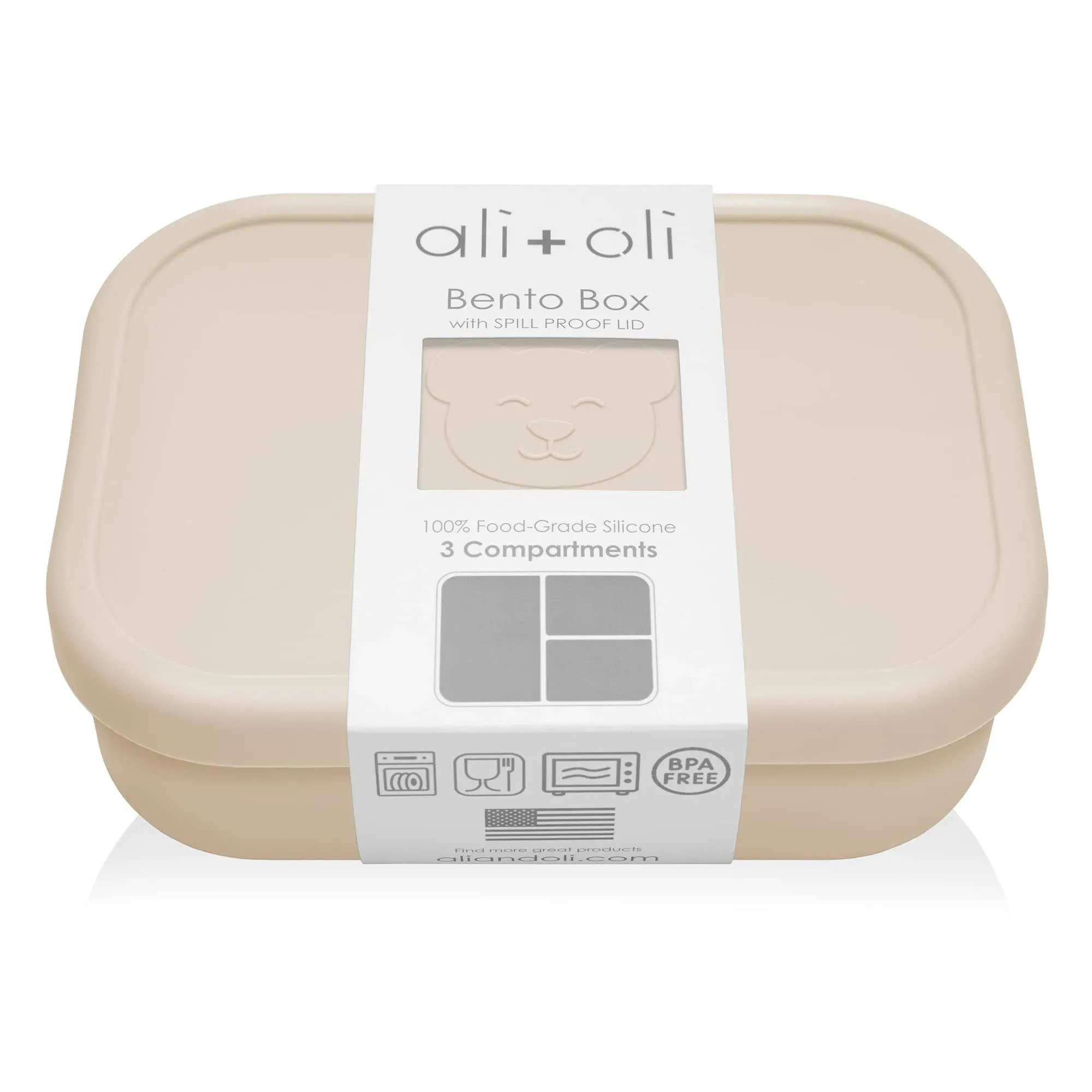 Ali + OLI - Leakproof Silicone Bento Box, Coco