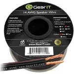 14AWG Speaker Wire, GearIT Pro Series 14 AWG Gauge Speaker Wire Cable 100 Feet