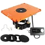 O'SKOOL Motorized Router Lift Systems for 3-1/2" Diameter Motors, 9-1/4'' x 11-3/4'' Plate 5-Piece Insert Ring Kit