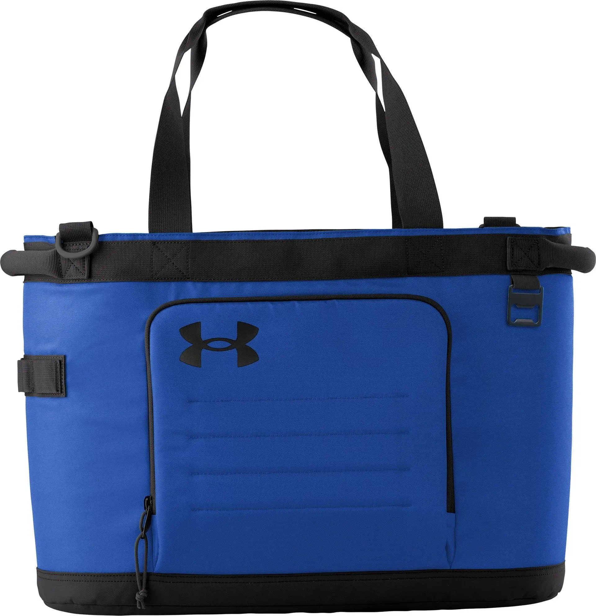 Under Armour Contain 30 Can Cooler Tote, Black/Royal