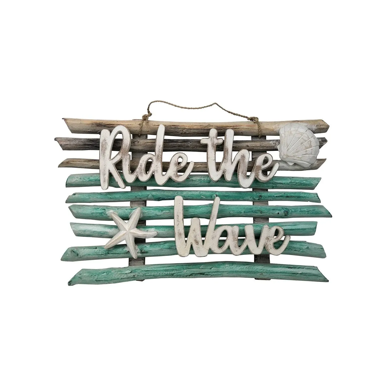 Ride The Wave Sign Wall Coastal Plaque Sign Wall Hanging Decor Decoration For