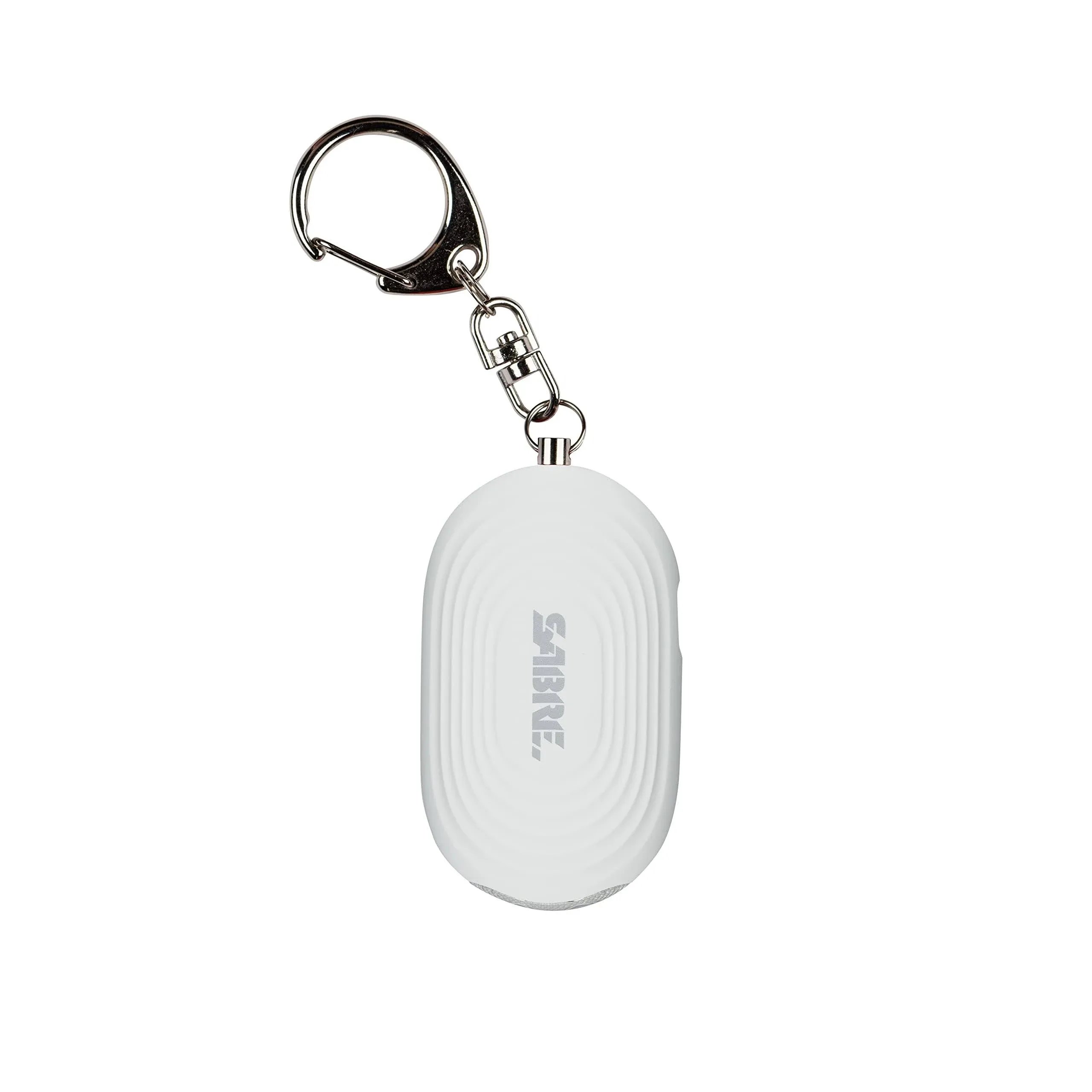 SABRE 2-in-1 Personal Alarm with LED Light, 130dB Personal Safety Siren, Snap Hook for Instant Access, 1,250 Foot (381 Meters) Range, Compact Design for Easy Attachment to Purse, Bag, or Keys