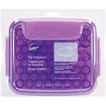 Tip Organizer 9&#034;X7&#034;X2&#034; Purple &amp; White