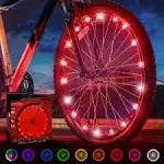 Activ Life Bicycle Tire Lights (1 Wheel, Red) Hot LED Bday Gift Ideas & Presents