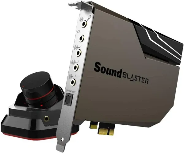 Sound Blaster 70SB180000000 AE-7 Sound Board, High-Fidelity 5.1 Audio for Immersive Sound Experience