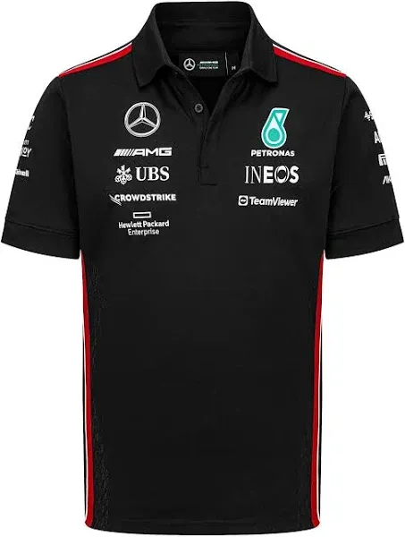 Mercedes AMG Petronas F1 2023 Team Polo - Black