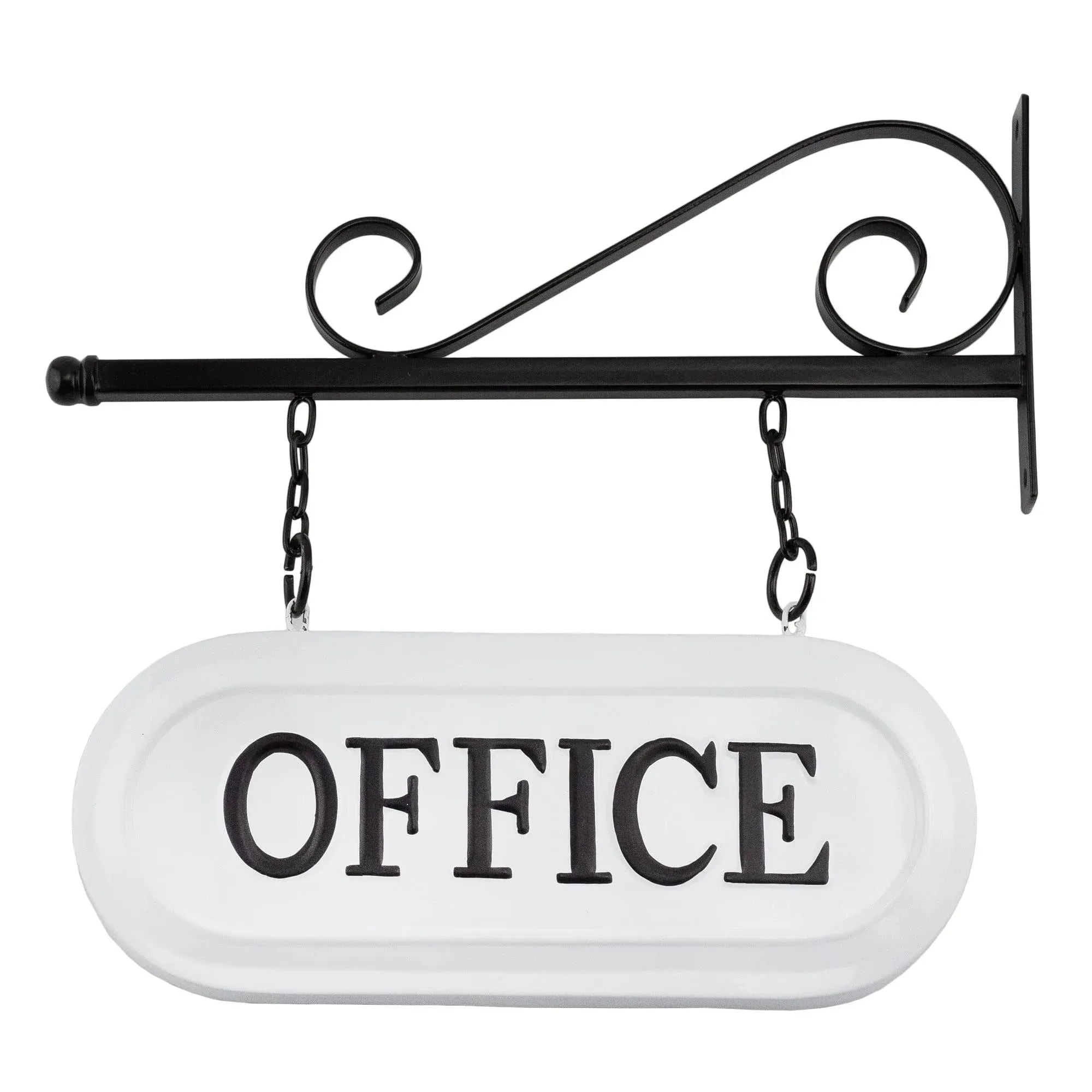 AuldHome Wall-Mounted Metal Office Sign