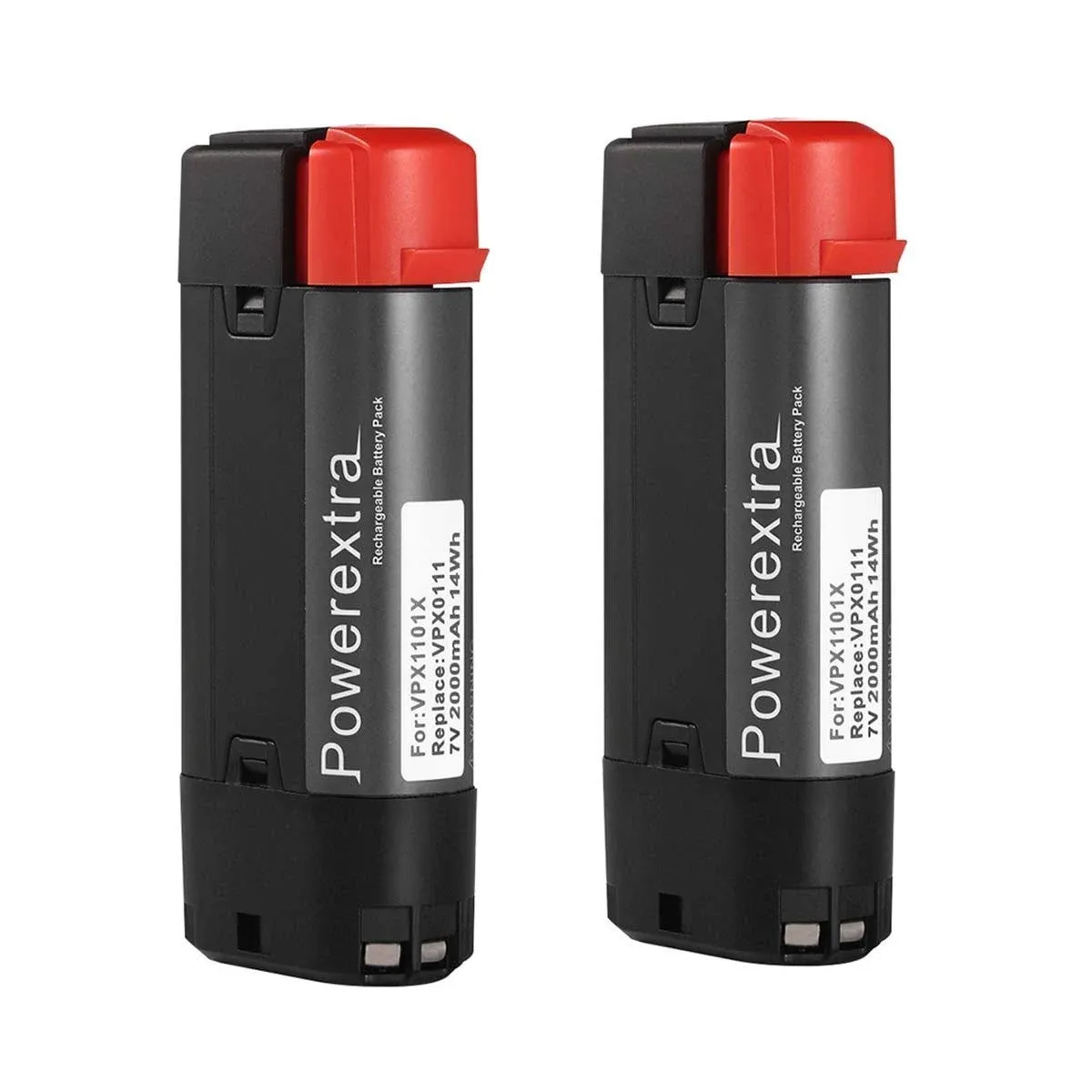 Powerextra 2 Pack 7V 1500mAh Li-ion Black & Decker VPX0111 Replacement Battery Compatible with VPX1101 VPX1101X VPX1201 VPX1212 VPX1212X VPX1301 VPX1301X VPX1401 VPX1501 VPX2102