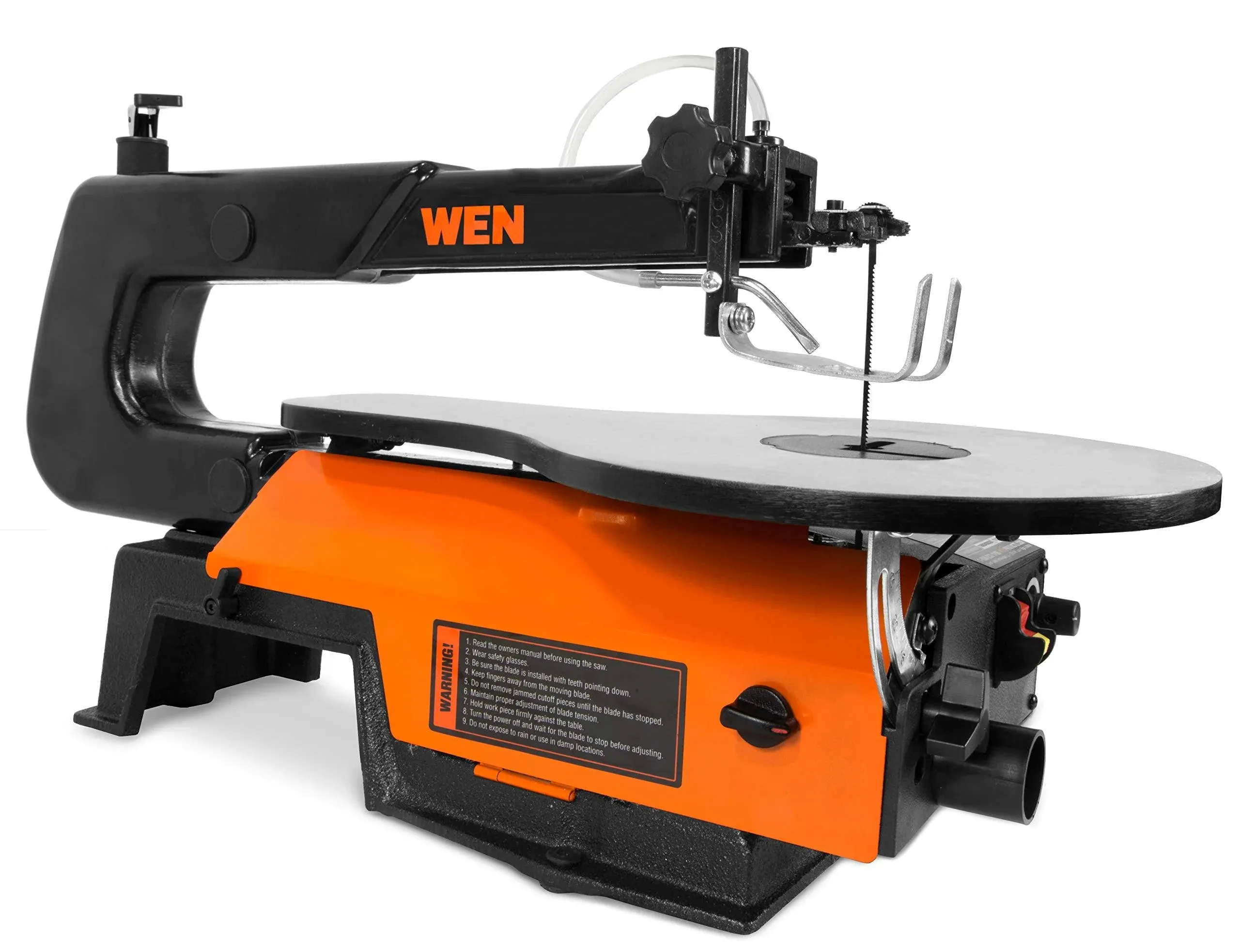 WEN 3923 16 in. Variable Speed Scroll Saw with Easy-Access Blade Changes and Work ...