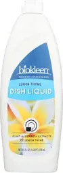 Biokleen Dish Liquid - Natural - Lemon Thyme - 25 oz - Case of 6