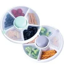 Snack Container Snack Spinner  - Reusable Bento Style Divided Snack Containers