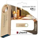 Kingston DataTraveler SE9 G3 256GB USB Flash Drive | USB 3.2 Gen 1 Speed | Up to 220MB/s | Premium Metal Casing | DTSE9G3/256GB