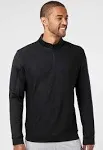 Adidas Mens Performance UPF 50+ 1/4 Zip Sweatshirt w/ Pocket - Black