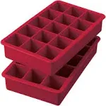 Tovolo Perfect Cube Cayenne Ice Tray, Set of 2