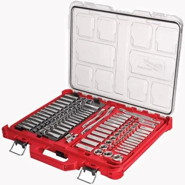 Milwaukee 48-22-9486 1/4"-3/8” Ratchet Socket Set w/ PACKOUT Case - 106pc