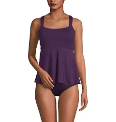 Lands' End Women's Flutter Tankini Top